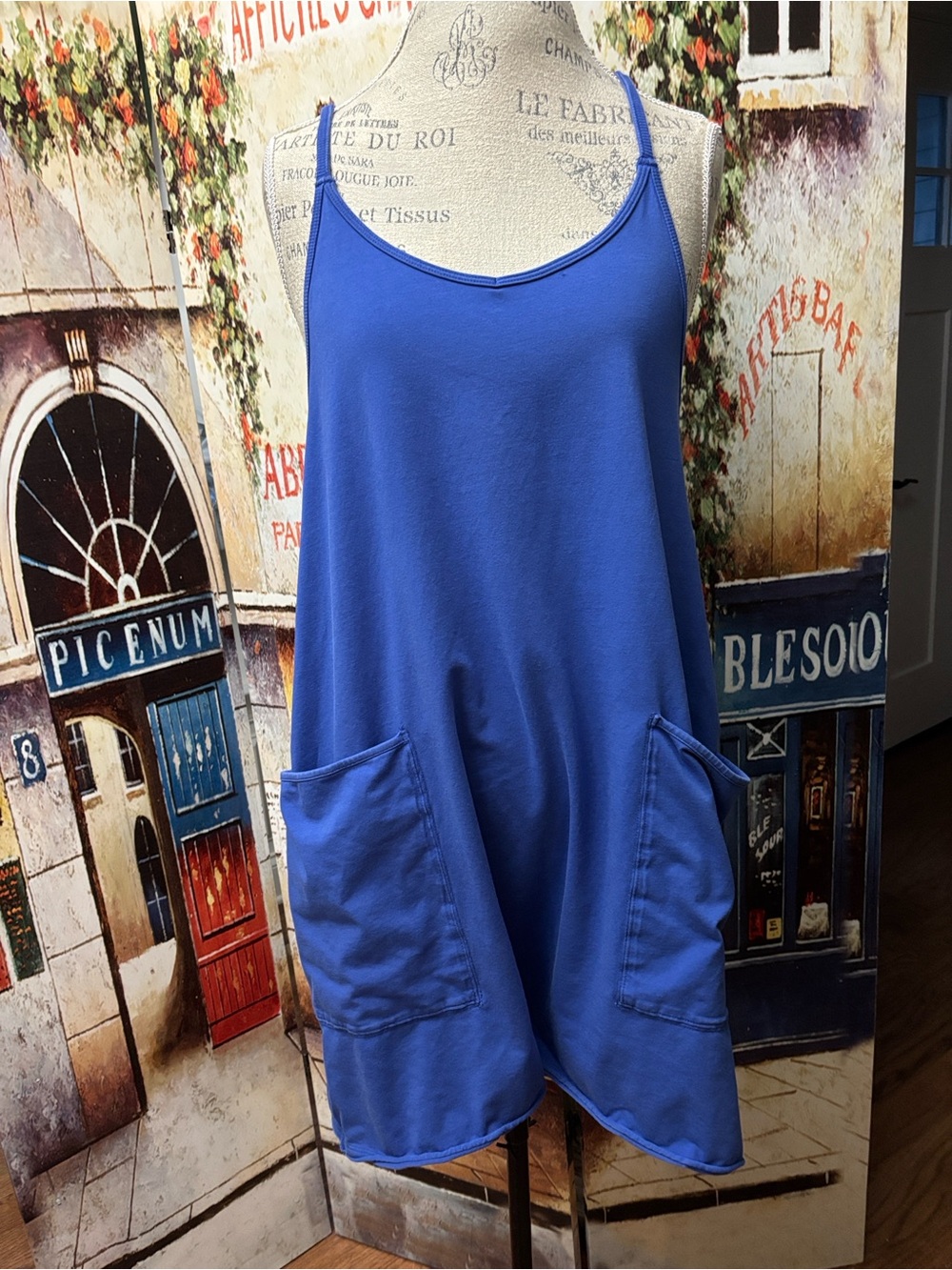 Free People Movement Hot Shot Romper, Blue, Size Medium